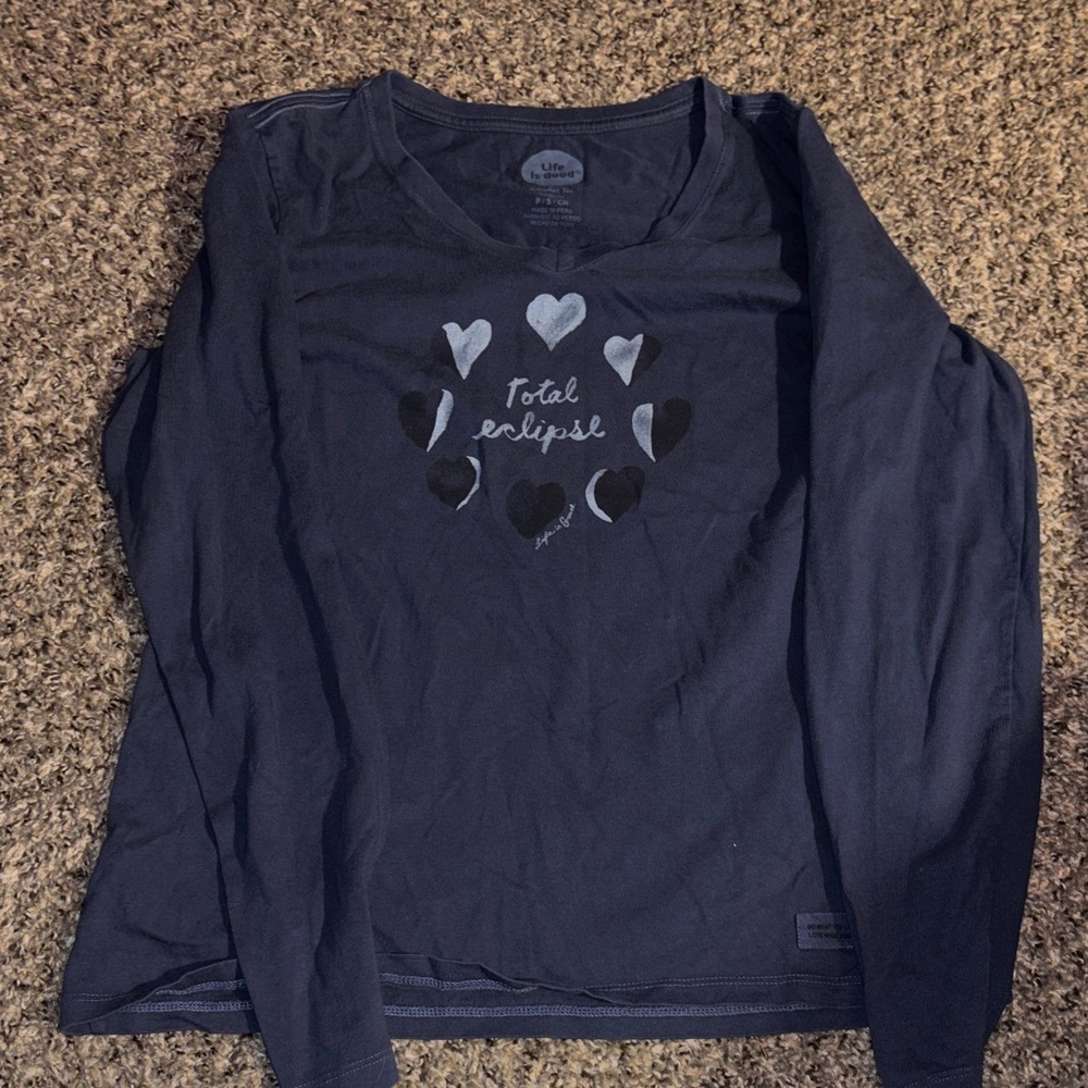 Life Is Good Classic Blue Tee